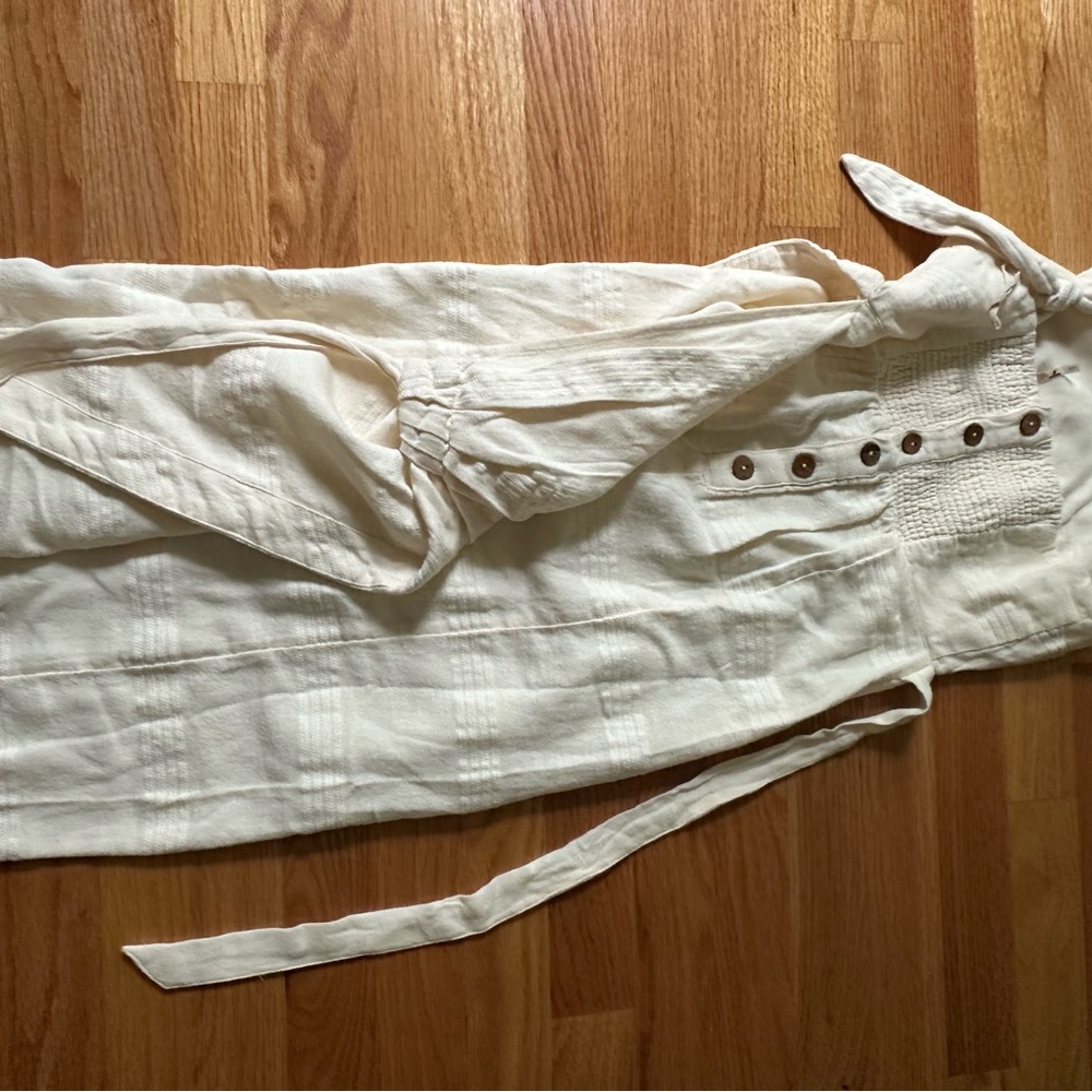 Free People Cream At Leisure Midi dress one strap